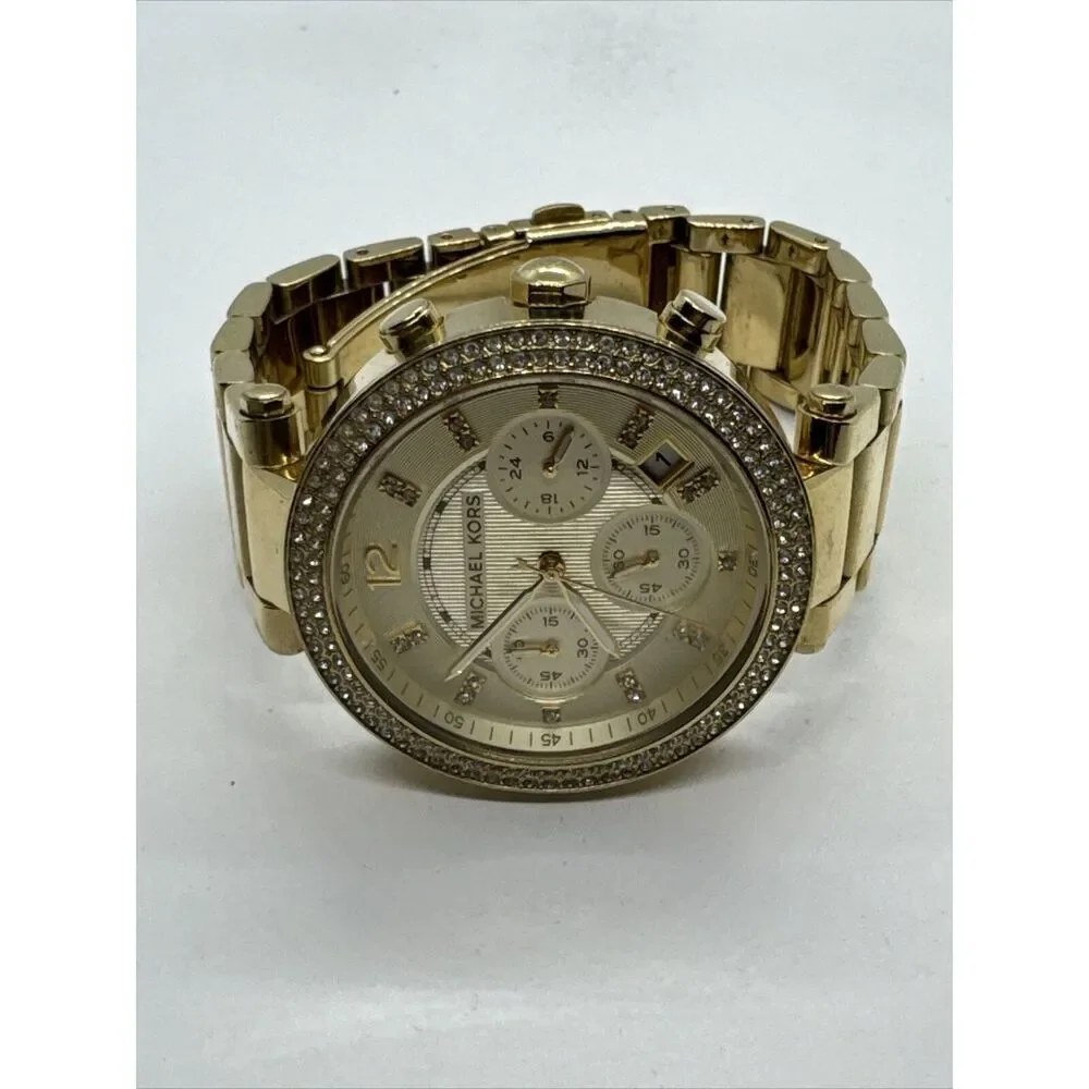 Michael Kors Parker MK5354 Women's Gold Stainless Steel Analog Dial Watch JNA641